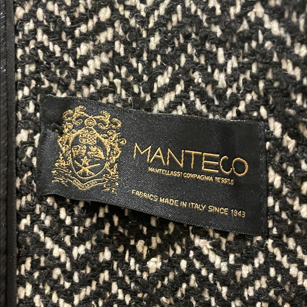 Mango Black and White Herringbone Coat - Picture 5 of 5